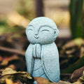 OwMell Japanese Jizo Monk Statue, Buddha Jizo Figurine Memorial Aquarium Statue Ornament - Namaste - color: Namaste