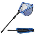 SANLIKE Fishing Net Folding Landing Net with Extra Long Telescoping Pole Handle, 37-98.4inch Rubber Coated Fishing Net for Easy Catch Release, Fish Net for Kids and Adults, 98.4"/ 71"/ 50.4"/ 43"/ 37" - size: 39.3-70.8"