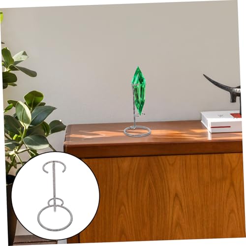 Healifty Elegant Crystal Ball Holder Display Stand Metal Tray for Crystal Scepters and Ball Holder Showcase