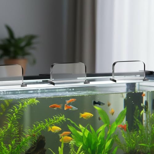 Clear Acrylic Aquarium Lid Handles, 6pcs Transparent Pulls Handles Fish Tank Cover Handle Rectangle Aquarium Tank Lid Replacement Handle for Aquarium Fish Cover Holder
