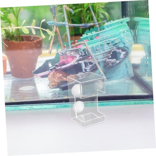 2pcs Aquarium Feeding Station with Suction Cups, Fish Tank Food Holder Ring for Precise Feeding, Anti-Drift Fish Feeder Tubes Suitable for Freshwater and Saltwater Tanks