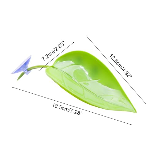 MiOYOOW 3PCS Betta Leaf Hammocks, Suction Cups Leaf Decorations for Terrarium, Reptile, Small Fish Sleeping Resting Hiding Playing Breeding