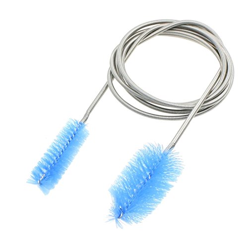 Flexible Double Ended Tube Aquarium Filter Pump Hose Brush, 155cm