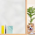 Niviy Frosted Glass Window Privacy Film 78.7 x 23.6 Inch Static Cling Bathroom Window Frosting Film Day and Night Privacy Windows Cling Home Glass Door Cover - color: White, size: 23.6"x 78.7"