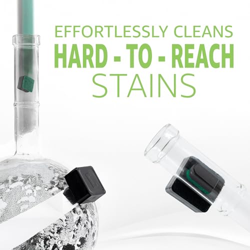 Chubbs Scrubb Duo Magnetic Glass Cleaner Kit - Mini Magnet Scrubber for Hard-to-Reach Stains on Glass, Ceramic & Metal - style: Chubbs Scrubb DUO