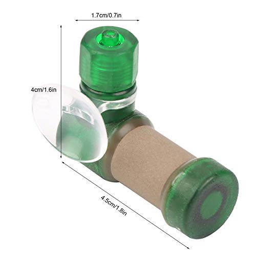 Green L CO2 Diffuser - Aquarium CO2 Atomizer, Easy Carbon Dioxide Dissolve System for Fish