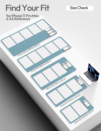 YSAGi Leather Desk Protector, Office Mat, Large Mouse Mat, Non-Slip PU Leather Blotter, Laptop Desk Mat, Waterproof Writing Pad for Office and Home(Aquamarine, 63" x 24") - color: Aquamarine, size: 63" x 24"