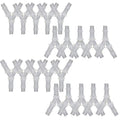 plastic 3/16" Y shape 3 way barbed connector for air hose, water pipe pp polypropylene barb fitting. (Pack of 20 pcs) - style: 20pcs, 3/16" O.D.