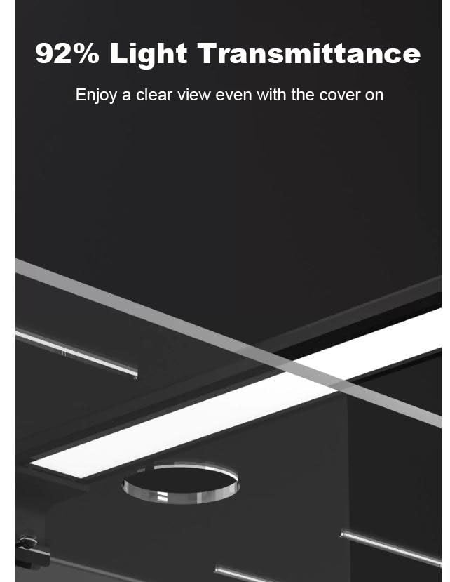 Anti Jump Aquarium Cover, 3 mm Clear Fish Tank Lid with Feeding Hole and Vent Slots, Transparent Top Cover for Open Aquariums, Shrimp Tanks(35.8x9.8in) - size: 35.8x9.8in