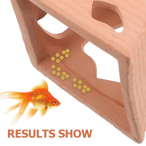 YARNOW Aquarium Ceramic Shrimp Cave and Fish Hiding Cave for Breeding, Betta Fish Tunnel, Non-Toxic Aquarium Shelter Ornament for Shrimp and Small Aquatic Pets