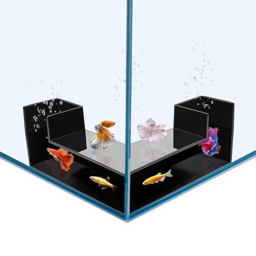 Aquarium Tunnel and Fish Cave – Dual-Entrance Underground Hiding Caves for Small Fish, Fish Tank Decor for Shrimp, Corydoras, Loaches, Betta and Small Bottom Dwellers