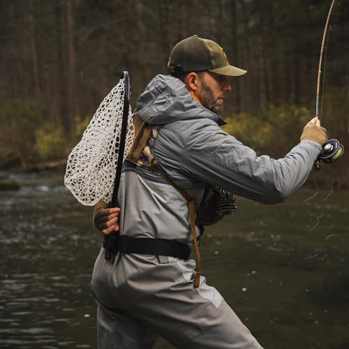 Smith Creek Net Holster, Belt-Mounted Landing Net Holder - color: Red