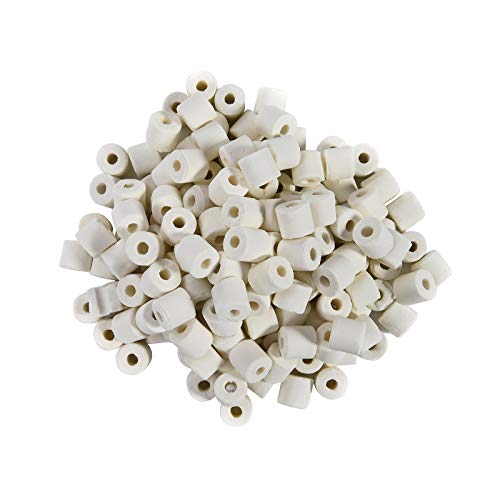JIHAQUA Aquarium Bio Ceramic Rings 6 lbs Filter Media for Pond Fish Tank Canister Filter - size: 6 lbs