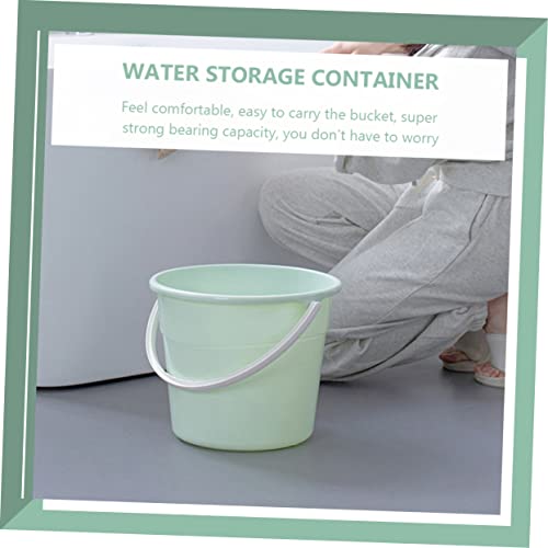 Garneck Elegant Green Cleaning Bucket Lightweight Easy to Carry Pp Material Bucket - color: Green
