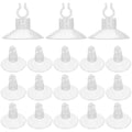 Tofficu 20pcs Suction Cup Light Clips for Outdoor Holiday Lights Window Hanger Reusable Suction Hooks