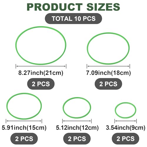 PAGOW 10pcs Fish Feeding Rings Set, Floating Aquarium Plant Corral, Round Fish Feeder Rings for Fish Tank, Floating Plant Ring, Fish Tank Aquarium Accessories for Betta (Green) - color: Green(round)
