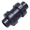 DERNORD 3/4" UPVC True Union Ball Check Valve with Full Port, EPDM Seals, Rated at 200 PSI, 3/4 Inch Socket - size: 3/4 inch
