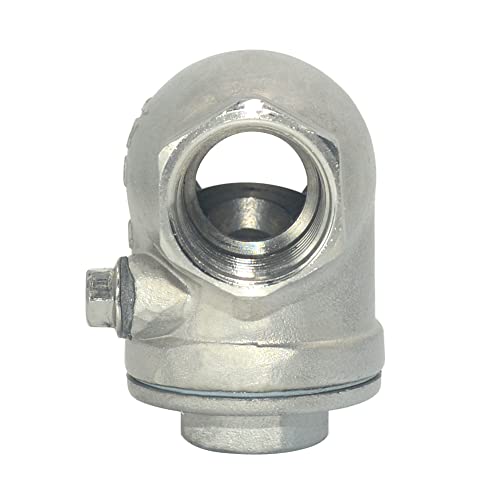1/2" Stainless Steel SS316 Swing Check Valve,NPT Female x Female Thread,WOG 200 PSI PN16 CF8M - size: 0.5 Inch