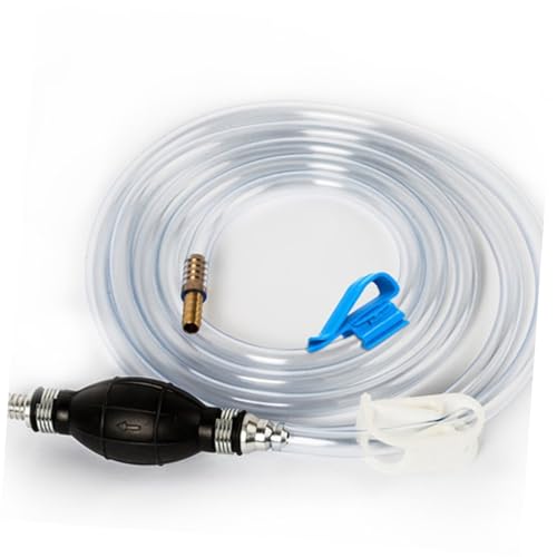 Manual Water Suction Hose and Car Guide Oil Tube Siphon Pump Set for Fish Tank and Automotive Fluid Transfer