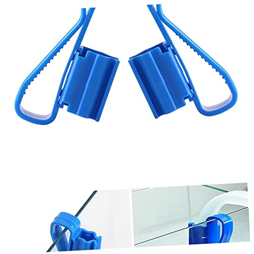 COLLBATH 4pcs Aquarium Filtration Hose Clamp Set Fit for Fish Tanks Buckets Easy to Attach Stabilize Water Hose - size: 8.50X2.60X1.80CM