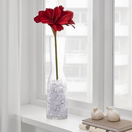 Fake Ice Rocks, 140PCS Big Acrylic Rocks Plastic Diamonds, Vase Fillers Table Scatter - color: 20*28mm-140pcs