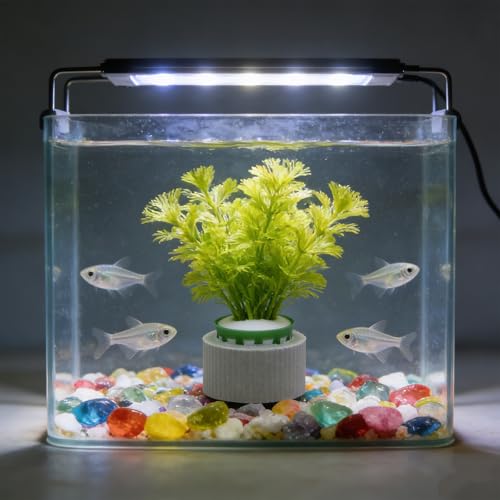12 Set New Upgrade Aquarium Plant Weights, Anti-Floating Ceramic Water Grass Planting 3-Piece Set, Aquarium Landscape Decor for Fish Tank/Aquarium Accessories