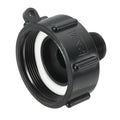 PATIKIL 275 330 IBC Tote Adapter, Drain Adapter, 2 Pcs 2" Coarse Thread x 3/4" Male G Hose for Garden Hose Connection, Black