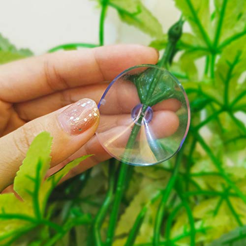 Nobranded Reptile Plants,2 Pieces Hanging Silk Terrarium Plant with Suction Cup for Bearded Dragons Lizards Geckos Snake Pets Tank Habitat Decorations for Reptile Terrariums Pet Supply (Green)