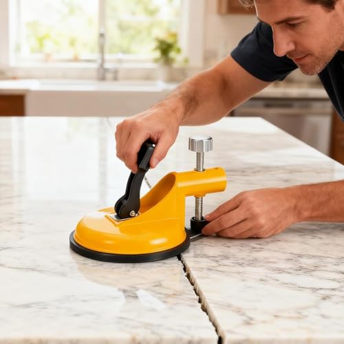 Floor Gap Tightener,Vacuum Panel Leveling Tool,118Mm Adjustable Height Countertop Seam Leveling Tool,Construction and Home Accessory Designed for Glass,Stone,Laminate,Carpentry (1)