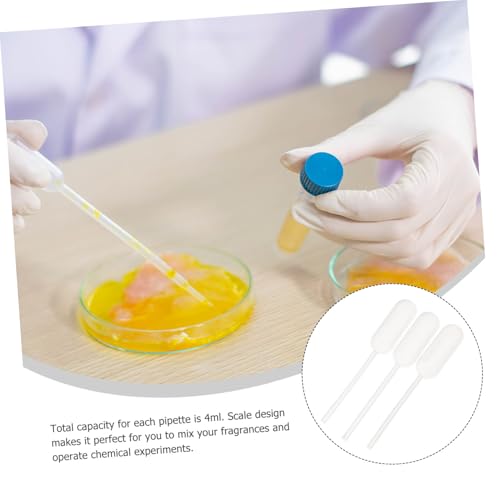 Alipis 100pcs Disposable Droppers Pipettes Plastic Dropper for Plant Aquarium Lab Essential Oils High Transparency