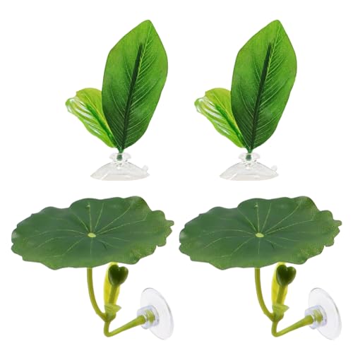 Betta Resting Leaf – Artificial Aquarium Plant Bed, Fish Tank Sleeping Pad | Soft Floating with Strong Suction Cup Support for Betta Comfort Relaxation