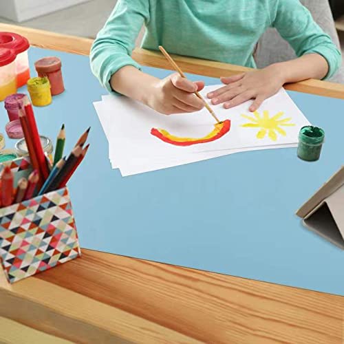Large Silicone Heat Resistant Mat 78.7” x 15.7”, Nonslip Silicone Mats for Kitchen Counter, Countertop Protector, Nonstick Waterproof Craft Mat Table Placemat, Cyan - color: Cyan, size: 78.7"L x 15.7"W