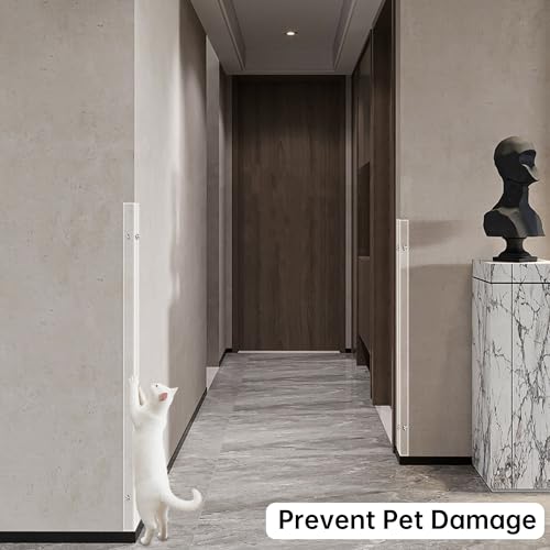 CHIDU Corner Guard, Pre-Drilled Clear Wall Corner Protector with Screws, L-Shaped Thickened Edge Protection for Sharp Wall, Door Frame, Table, Countertop - 2 PCS x 35.4" L x 1.57" W - size: 35.4" L x 1.57" W