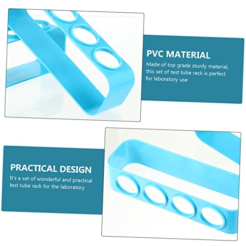 PRETYZOOM 3Pcs Detachable PVC Test Tube Rack Laboratory Tube Holder Stand for Science Experiments Test Storage Organizer for Boys and Girls Chemistry
