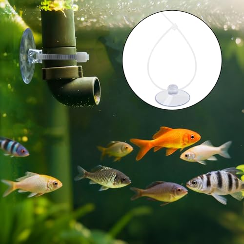 30 Packs Aquarium Suction Cup Holders with Cable Ties Clear Plastic Fish Tank Suction Cup Clips for Plants and Moss