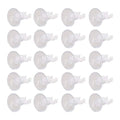 MroMax Aquarium Suction Cup Clips Airline Tubing Hose Heater Clips Clamps Holder for Fish Tank Clear 12mm to 14mm 20Pcs - size: 20pcs 12mm to 14mm