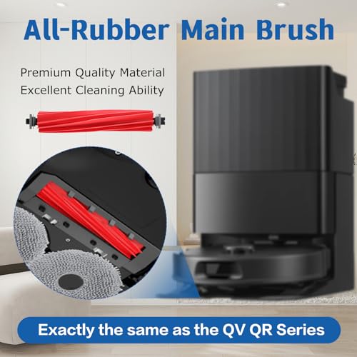 Accessories Replacement for Roborock Qrevo S Pro, QV 35A, QV 35S, QR 598, QR 798 Robot Vacuum, 2 Main Brushes, 6 Mop Cloths, 4 Filters, 6 Side Brushes, 4 Dust Bags, 2 Tool - color: QrevoSPro/QV35A/35S Accessories