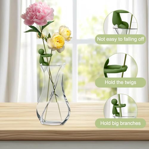 Plant Propagation Buddy, 3pcs Plant Propagation Holder, Plant Cutting Holder Plant Support for Sprouts, Plant Propagation Friends for Indoor Gardens Or for Stems, Shoots and Cuttings - color: Green-3pcs