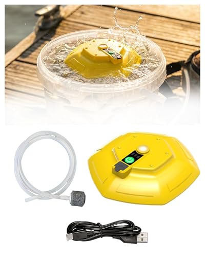 Floating Aerator Rechargeable Bait Aerator for Fishing & Aquarium Use for Bait Bucket & Freshwater Tanks