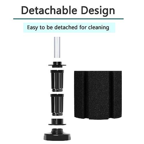 AQUANEAT Aquarium Sponge Filter Breeding Fry Betta Shrimp Nano Fish Tank 4pcs (Large up to 60Gal) - size: Large up to 60Gal