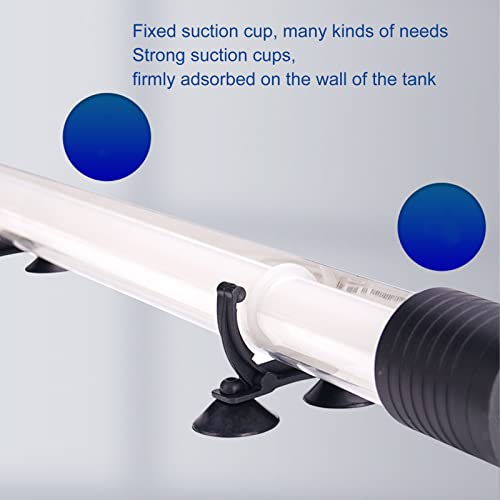 GLOGLOW 2 Pack Aquarium Suction Cups with Clips, Underwater Heater & Light Holder for Fish Tank, Secure Fixing for Heaters, Filters, Airline Tubing and Decorations