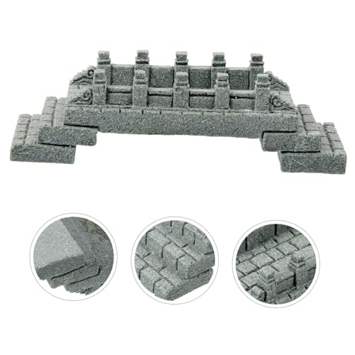 Miniature Stone Bridge Model for Aquarium Landscape Unique Arch Bridge Decor for Garden and Terrarium and Multi-Purpose Outdoor Decoration for and Miniature Scenes