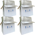 Insulated Cold Shipping Boxes with Liners, 4 Pack 19'' x 12'' x 16'', for Perishable Frozen Food, White (TB191216L-4) - size: 19x12x16'', style: 4 Pack