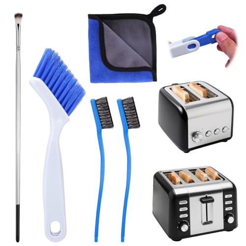 Toaster Cleaning Brush Set,5 Pcs Cleaner Supplies Tools kit for Toasters 2 Slice/ 4 Slice Accessories(Excluding Toaster)