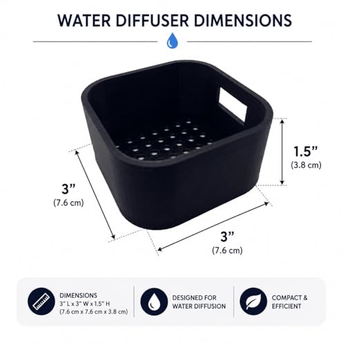 Aquarium Stable Water Change Diffuser. Water Flow Controller for Fish Tank, Flow Control & Gentle Water Return – Saves Water, Reduces Stress (Black) - color: Black