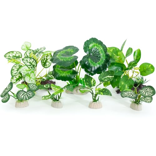 Betta Fish Tank Accessories 7 Pack Silk Aquarium Plants Decoration Artificial Fish Tank Plants Set for Aquariums Decor - color: F-7pcs Set/Green