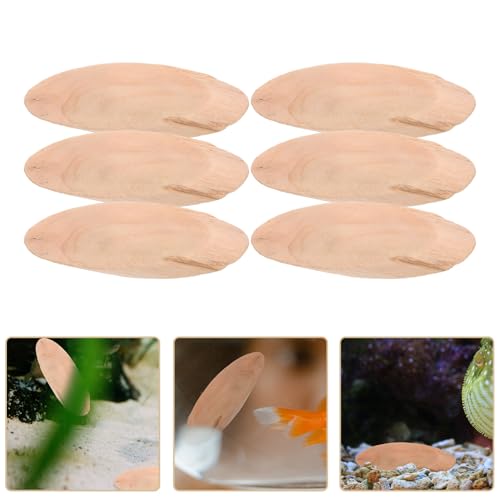 Natural Driftwood Pieces Oval 20 Pcs 3.07X1.06 Inch Rustic Wood Discs for Aquarium Decor DIY Crafts Home Decoration Woodworking Projects
