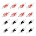 Aquarium Check Valves - 16pcs One Way Air Pump Valves Non-Return for 3/16 inch Fish Tank Aerator Airline Tubing Accessories Pipe Fitting Clear