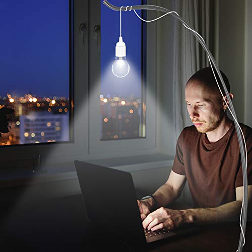 Hanging Light Cord 2-Pack Pendant Light Cord Lamp Kit 15FT Extension Hanging Lantern Pendant Lamp Cord Cable E26/E27 Lamp Kit DIY Plug in Hanging Light Kit with Switch for Bedroom Plant Growth Light - color: E27 Hanging Socket
