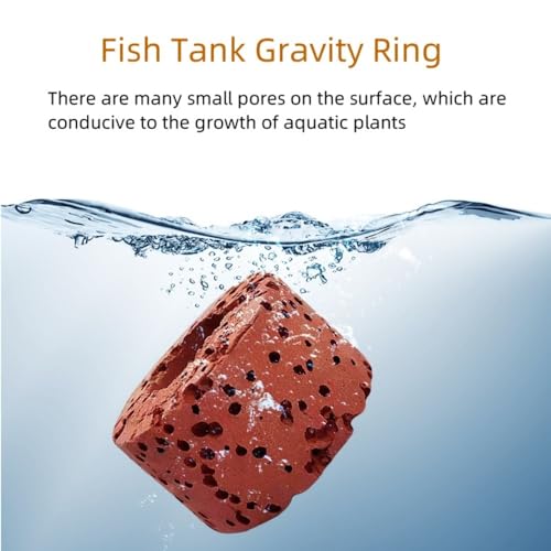 20 Pcs Aquatic Water Plant Fixed Rings, Aquarium Anchors Fish Tank Holder Rings Gravity Cup, Landscape Ceramic Pot Ring Tool Aquarium Decoration (20)